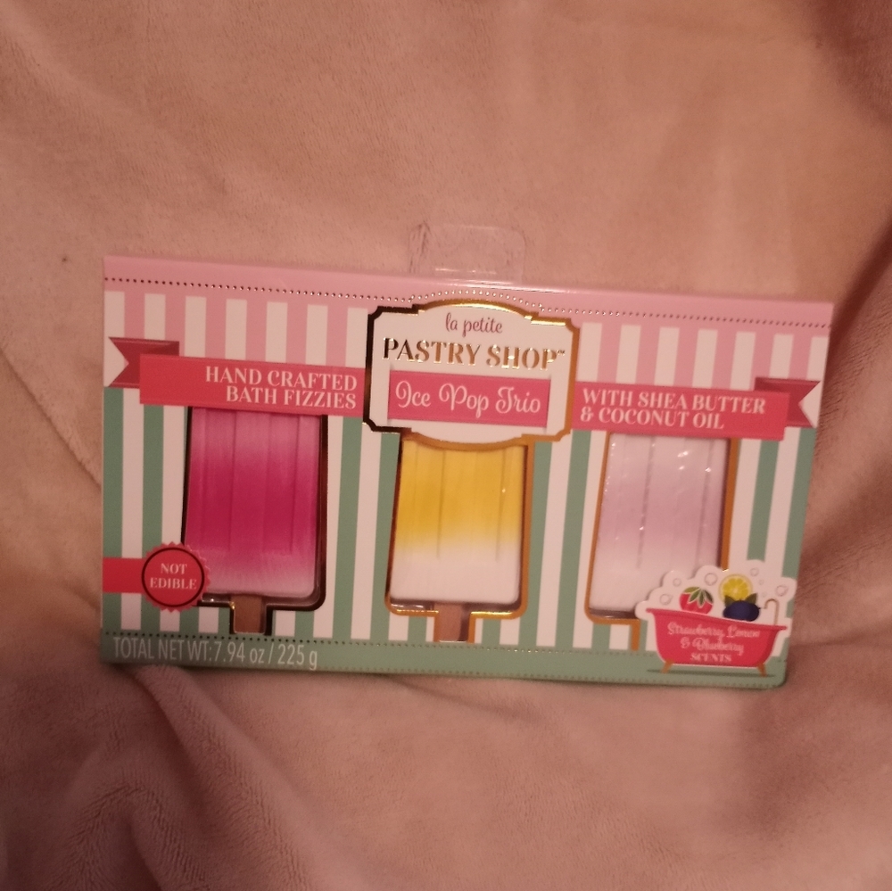 Ice pop handcrafted bath fizzies.